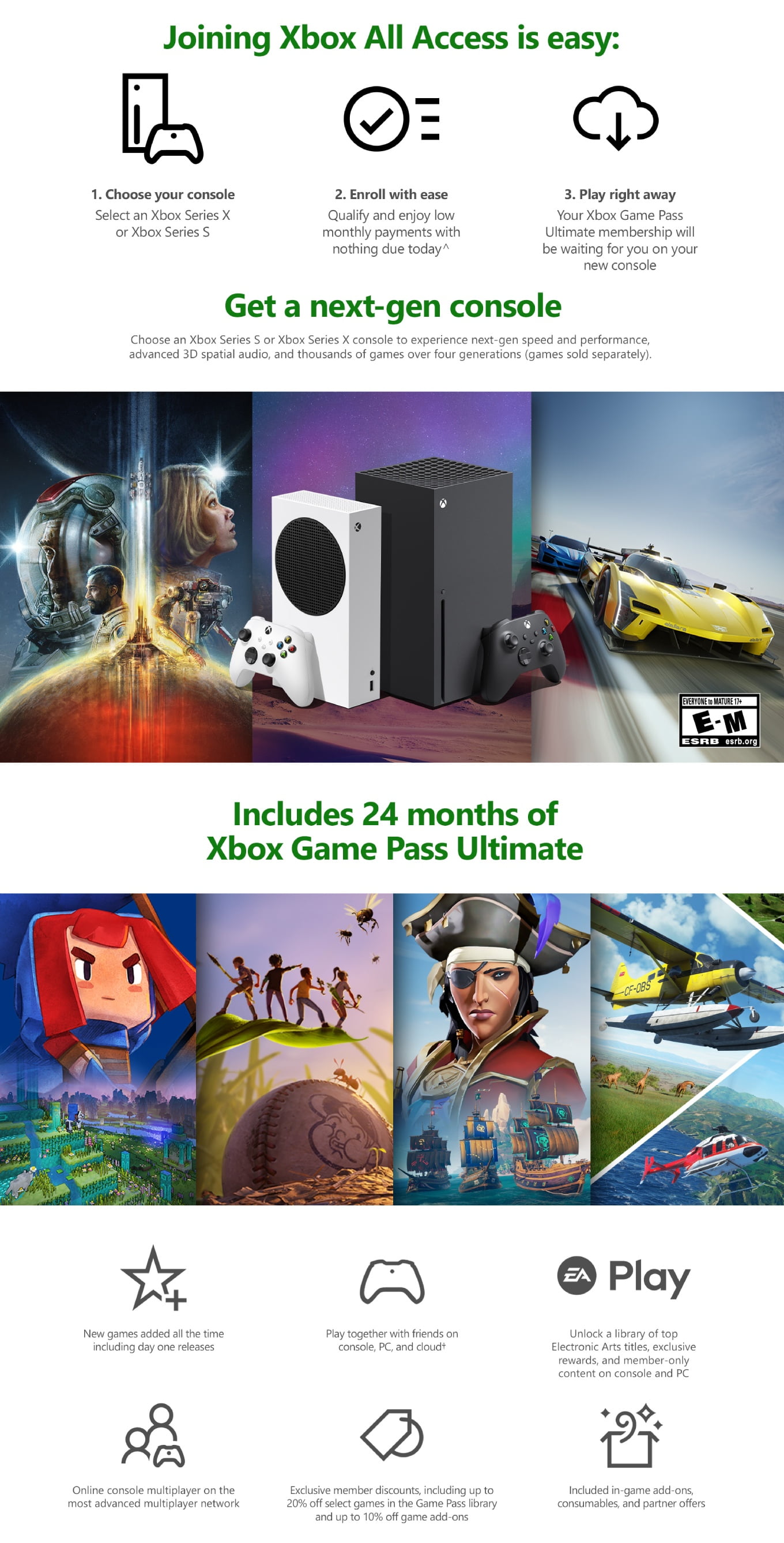 Xbox All Access: Xbox Console & Over 100 Games