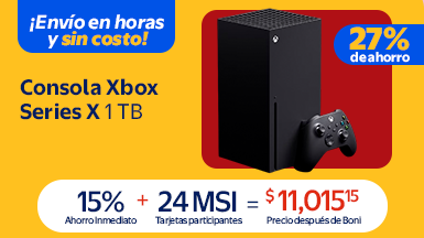 Consola Xbox Series X de 1 TB Negra Xbox XBOX SERIES X