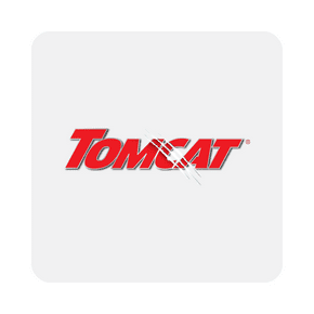 TOMCAT logo on light gray background