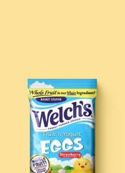 A package of Welch’s eggs fruit snacks is pictured.