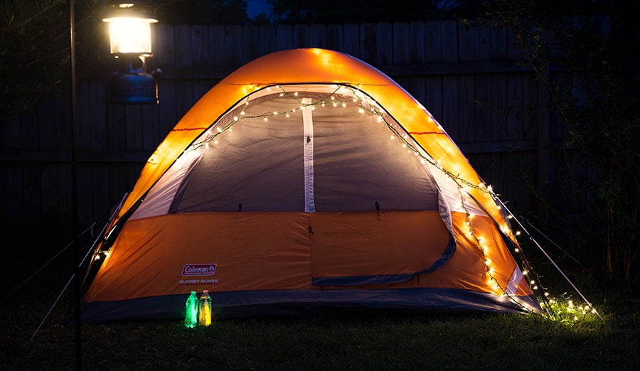 campground string lights