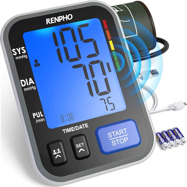 OMRON Silver Blood Pressure Monitor, Upper Arm Cuff, Digital Bluetooth  Blood Pressure Machine, Stores Up To 80 Readings