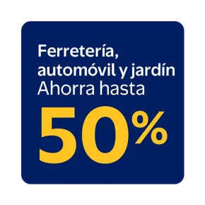 50% ferretería automóvil y jardín