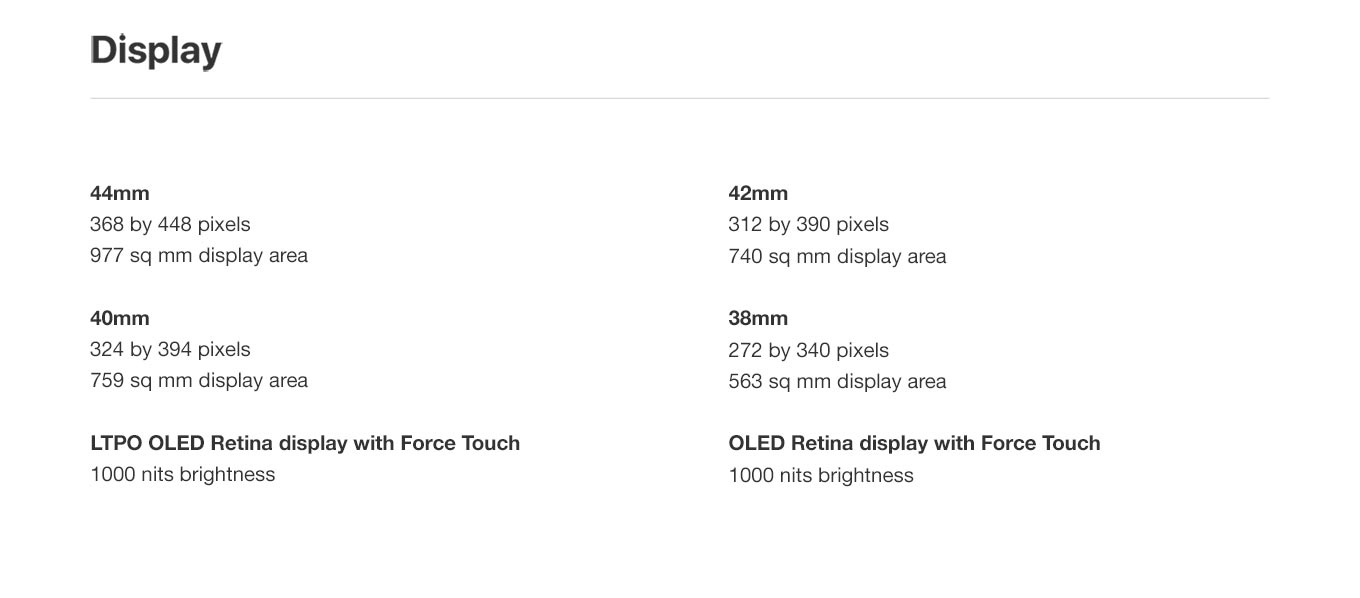 Apple Watch GPS + Cellular Comparison Chart - Walmart.com