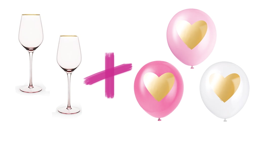 glasses and balloons