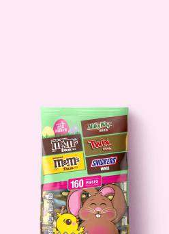 An assorted Easter candy value pack is pictured.