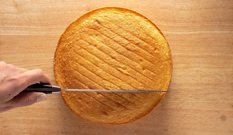 Step 2 cut frozen cake