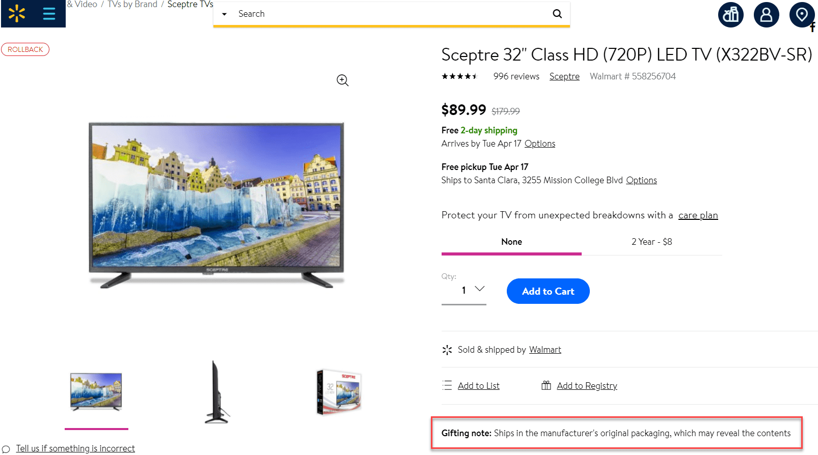 walmart college registry