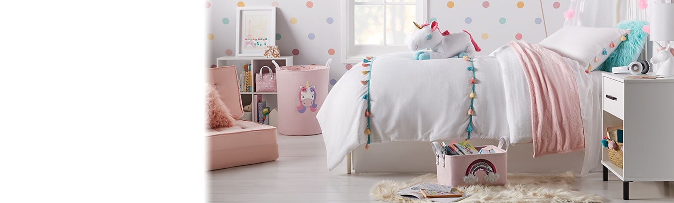 Girls Pink Bedroom Accessories Room Decorations Childrens Novelty Cushions Home