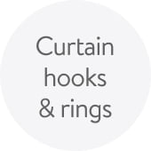 Curtain hooks & rings.