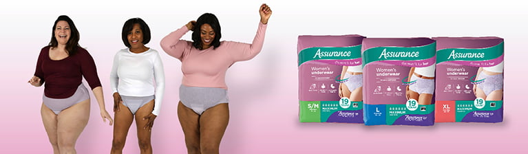 72 Count Assurance Incontinence& Disposable Underwear For Men Adult Diaper  S/M