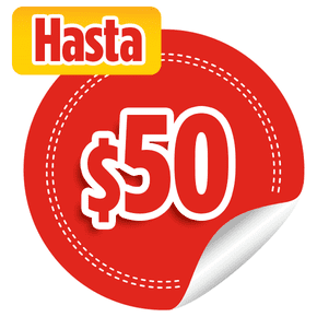 Hasta $50