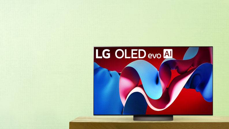 Up to 35% off badge and a large TV.