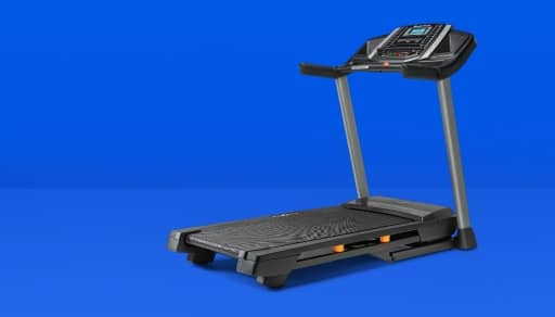 Image shows a treadmill.