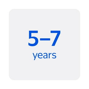 Five to seven years.