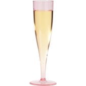 Plastic champagne glasses