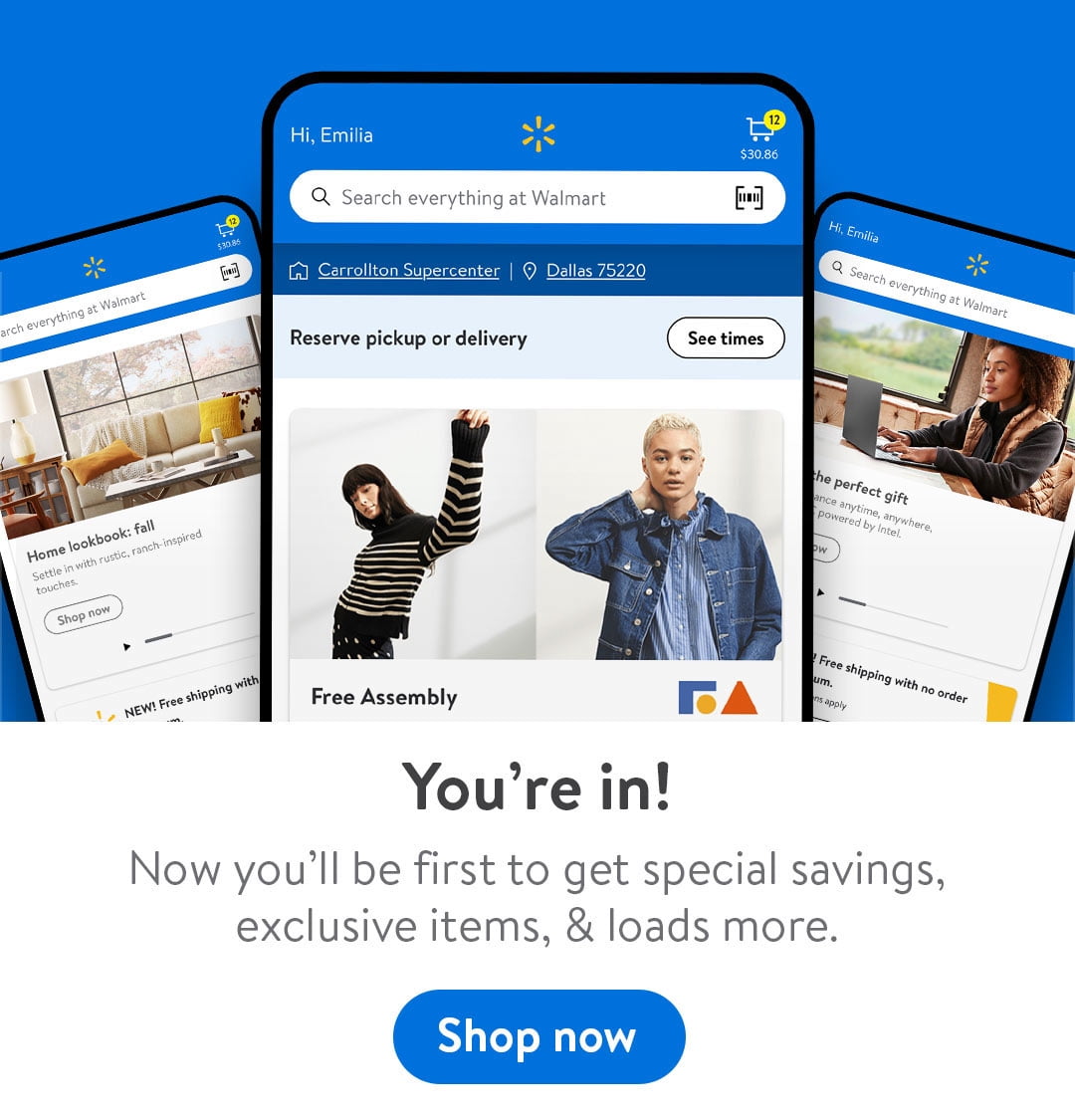 You're in! Now you'll be the first to get special savings, exclusive items, & loads more.