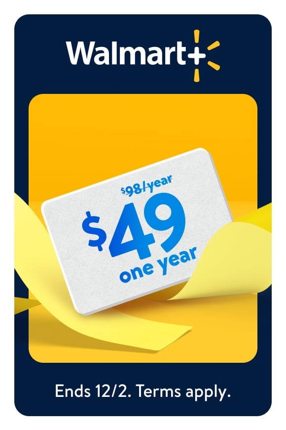 Get 50% off annual Walmart+ membership!