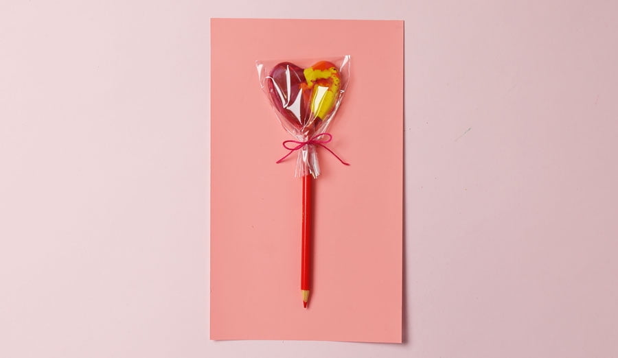 wrapped like candy lollipop pencil