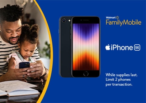 Walmart Family Mobile Apple iPhone 11, 64GB, 4GB RAM, Black - Prepaid  Smartphone 