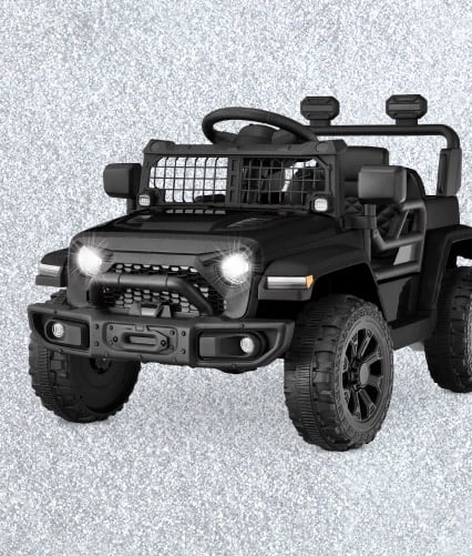 Best Choice Products 6V Kids Ride-On Truck Car w/ Parent Remote Control, 4-Wheel Suspension, LED Lights - Black