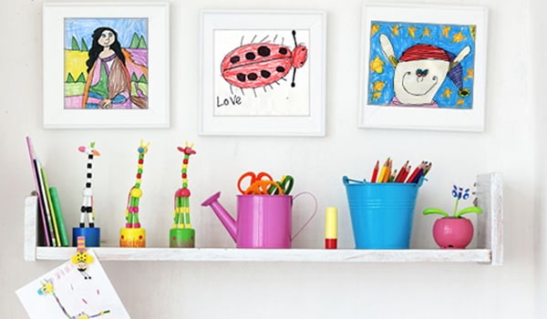 How to use kids’ art as home decor How to use kids' art as home decor
