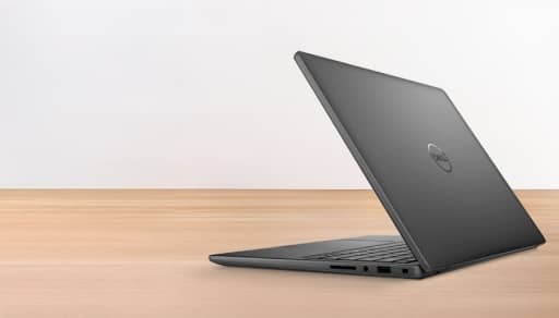 Dell laptop shown on a desk.