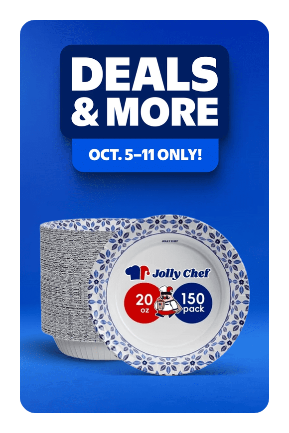 Image shows JOLLY CHEF Disposable Paper Bowls,Strong,Soak Proof,Microwave Safe,20 oz,Patterned,150 Count
