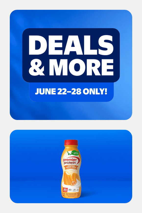 Image shows Premier Protein Shake, Orange Cream Swirl, 30g Protein, 11.5 fl oz, 12 Ct