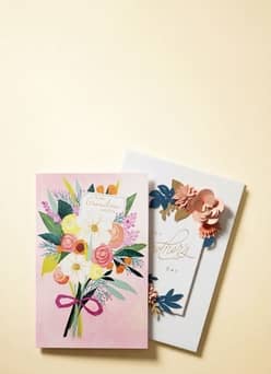 Mother’s Day greeting card and envelope.