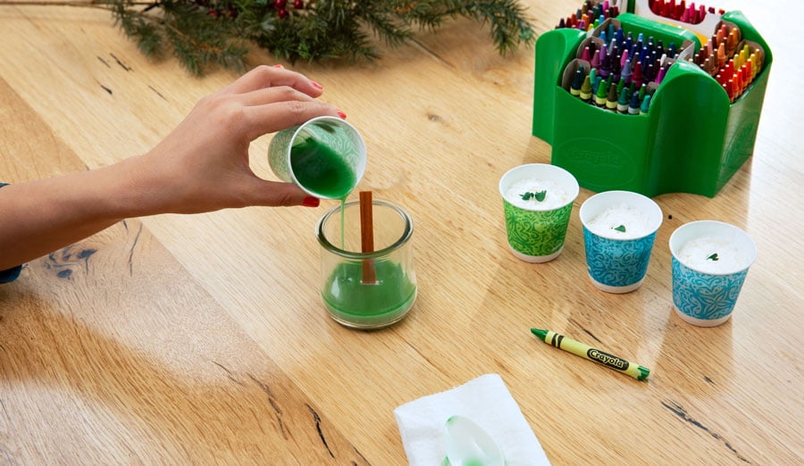 Pouring 2nd layer of wax