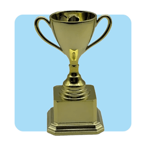 Image shows Pen+Gear Mini Reward Trophies, 6 Count