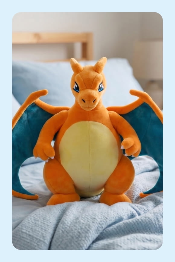 Pokemon Charizard plushie.