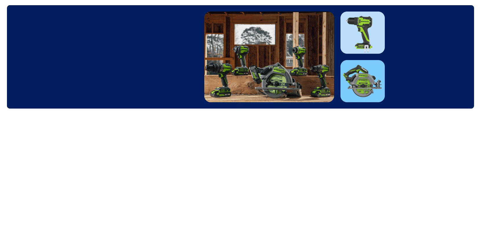 Greenworks power tools