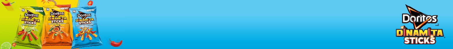 Explode with Flavor. Enjoy a bold new snacking experience with Doritos Dinamitas Sticks.