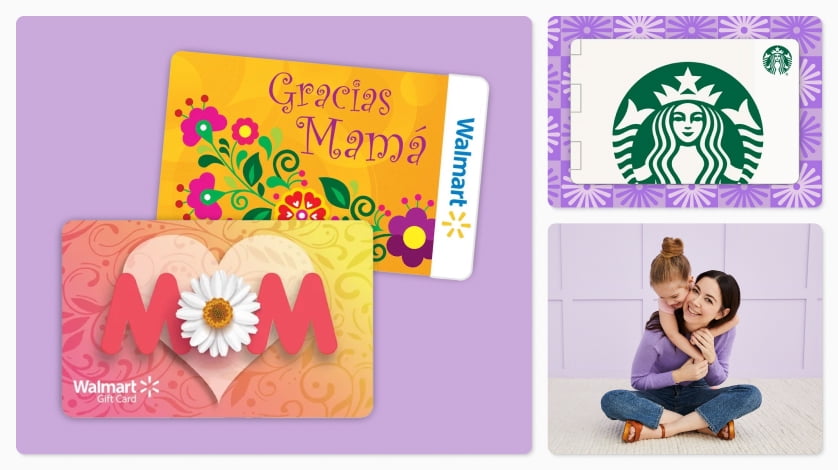 Gift cards that are SO Mom. Give her what she really, really wants! Make her day.