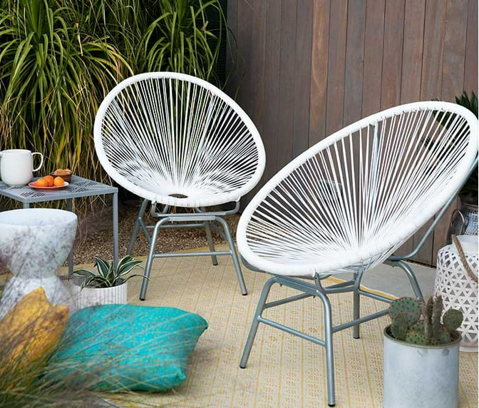 Patio Furniture Short On E Compact Chairs And Accent Tables Bring Style To Any