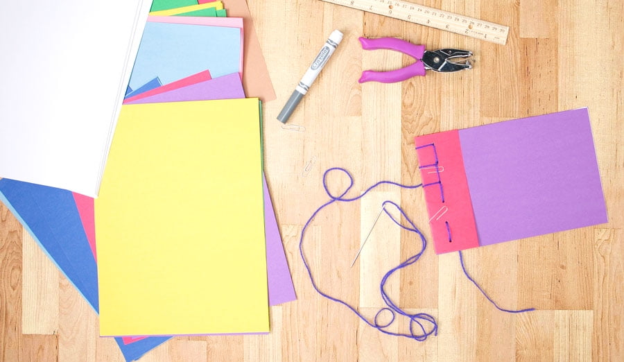 How to make an easy, colorful memory book with kids