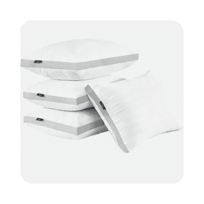 stack of 4 pillows