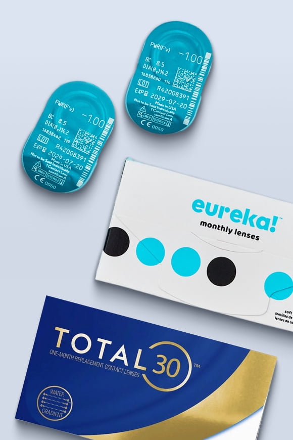 Order top-brand contacts online. Eureka, Total 30 & more.