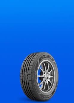 Image shows a car tire.
