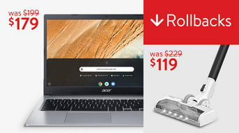 Save with thousands of Rollbacks. Grab low prices on the latest kitchen gear and more. Shop now. Acer Chromebook three hundred and fifteen, fifteen point six inch HD, Intel Celeron N four thousand,