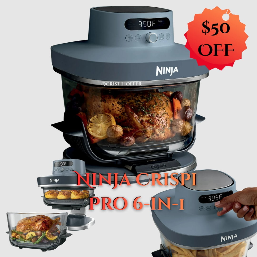Air fry, roast, bake, reheat, MaxCrisp, and dehydrate in a non-toxic glass system. The 6-qt capacity handles family meals, making dinner easier, faster, and crisp with minimal effort every time more., Shop post,