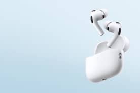 AirPods positioned outside the case.