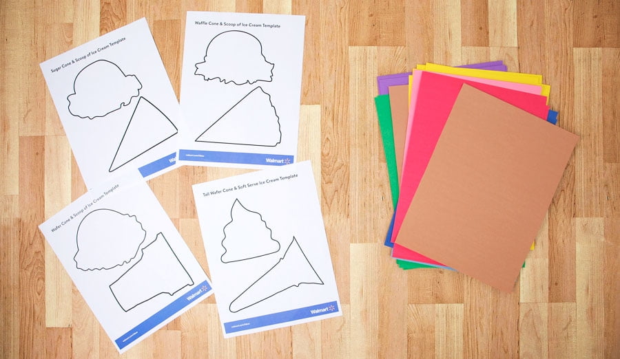 How to make cute paper ice cream cone crafts