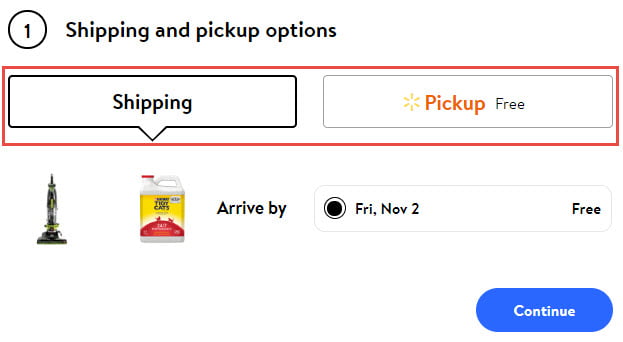 how to order from walmart pickup