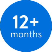 12+ months