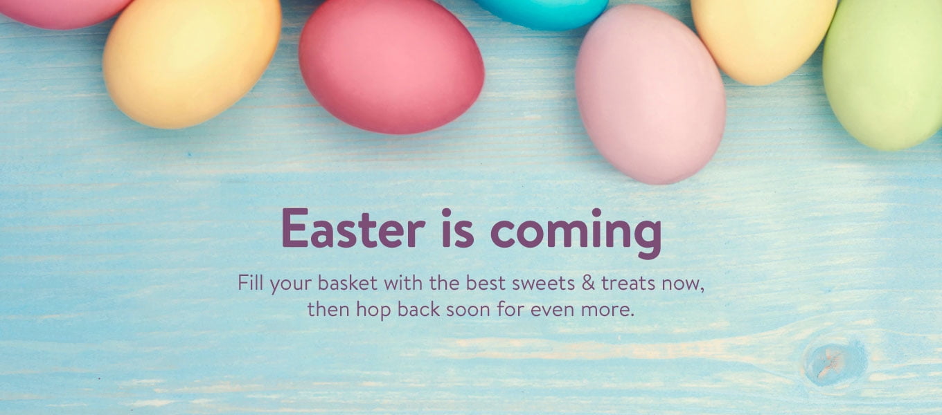 Easter Candy, Baskets, Eggs, and Decorations