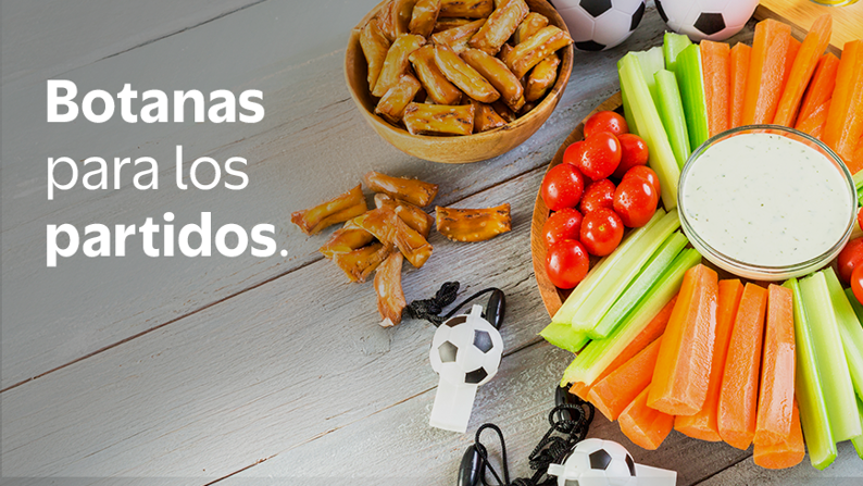 Botanas para los partidos