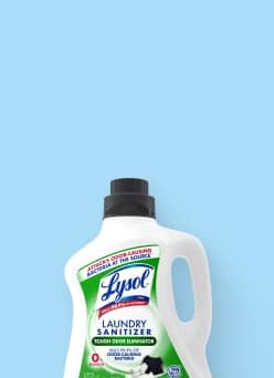Lysol tough odor eliminator laundry sanitizer.
